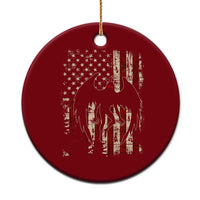 Mothman American Flag Patriotic Cryptid Creature Ceramic Ornament