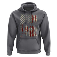 Mothman American Flag Patriotic Cryptid Creature Hoodie