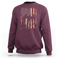 Mothman American Flag Patriotic Cryptid Creature Sweatshirt