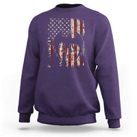 Mothman American Flag Patriotic Cryptid Creature Sweatshirt