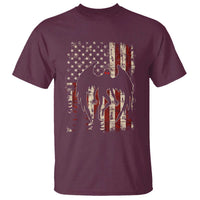 Mothman American Flag Patriotic Cryptid Creature T Shirt