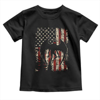 Mothman American Flag Patriotic Cryptid Creature Toddler T Shirt