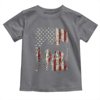 Mothman American Flag Patriotic Cryptid Creature Toddler T Shirt