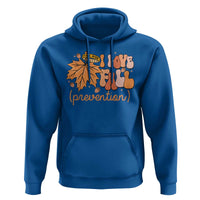 Fall Physical Therapy Hoodie I Love Fall Prevention Retro Groove Maple Leaf Nuts - Wonder Print Shop