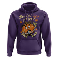 Funny Fall Physical Therapy Hoodie Don't Let Fall Get You Pumpkin Safety Belt Maple Leaf - Wonder Print Shop