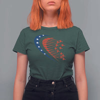 Patriotic T Shirt For Women American Flag Fighter Jets Airplane 4th Of July - Wonder Print Shop