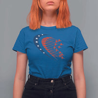 Patriotic T Shirt For Women American Flag Fighter Jets Airplane 4th Of July - Wonder Print Shop