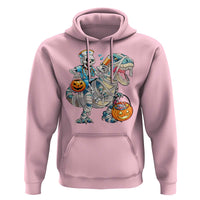 Funny Halloween Nurse Hoodie Skeleton Nurse Riding Mummy Dinosaur Pumpkin Candy - Wonder Print Shop