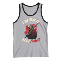 Funny Scary Halloween Slasher Tank Top I Wish It Was Friday - Wonder Print Shop