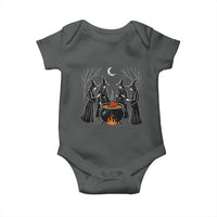 Funny Halloween Witch Spooky Season Orange Cauldron Baby Onesie - Wonder Print Shop