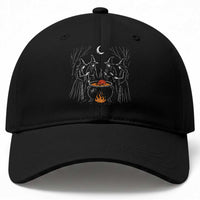 Funny Halloween Witch Spooky Season Orange Cauldron Baseball Cap