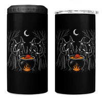 Funny Halloween Witch Spooky Season Orange Cauldron 4 in 1 Can Cooler Tumbler - Wonder Print Shop