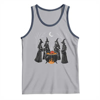 Funny Halloween Witch Spooky Season Orange Cauldron Tank Top - Wonder Print Shop