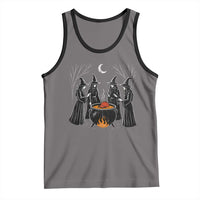 Funny Halloween Witch Spooky Season Orange Cauldron Tank Top - Wonder Print Shop
