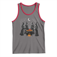 Funny Halloween Witch Spooky Season Orange Cauldron Tank Top - Wonder Print Shop