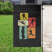 American Football Player Retro Vintage Sport Lover Garden Flag - Wonder Print Shop