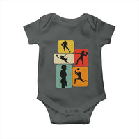 American Football Player Retro Vintage Sport Lover Baby Onesie - Wonder Print Shop