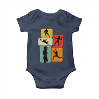 American Football Player Retro Vintage Sport Lover Baby Onesie - Wonder Print Shop
