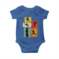 American Football Player Retro Vintage Sport Lover Baby Onesie - Wonder Print Shop