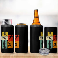American Football Player Retro Vintage Sport Lover 4 in 1 Can Cooler Tumbler - Wonder Print Shop
