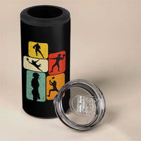 American Football Player Retro Vintage Sport Lover 4 in 1 Can Cooler Tumbler - Wonder Print Shop