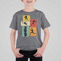American Football Player Retro Vintage Sport Lover T Shirt For Kid - Wonder Print Shop