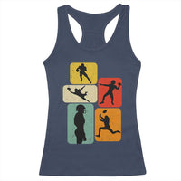 American Football Player Retro Vintage Sport Lover Racerback Tank Top - Wonder Print Shop