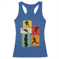 American Football Player Retro Vintage Sport Lover Racerback Tank Top - Wonder Print Shop