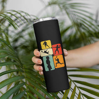 American Football Player Retro Vintage Sport Lover Skinny Tumbler - Wonder Print Shop