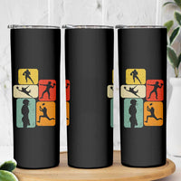 American Football Player Retro Vintage Sport Lover Skinny Tumbler - Wonder Print Shop