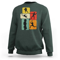American Football Player Retro Vintage Sport Lover Sweatshirt - Wonder Print Shop