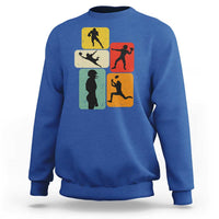 American Football Player Retro Vintage Sport Lover Sweatshirt - Wonder Print Shop
