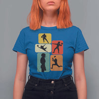 American Football Player Retro Vintage Sport Lover T Shirt For Women - Wonder Print Shop