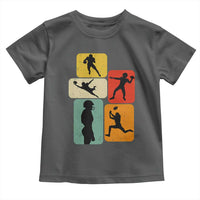 American Football Player Retro Vintage Sport Lover Toddler T Shirt - Wonder Print Shop