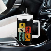 American Football Player Retro Vintage Sport Lover Tumbler With Handle - Wonder Print Shop