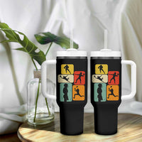American Football Player Retro Vintage Sport Lover Tumbler With Handle - Wonder Print Shop