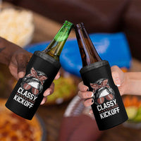 Funny Classy Until Kickoff 4 in 1 Can Cooler Tumbler American Football Game Day Messy Bun - Wonder Print Shop