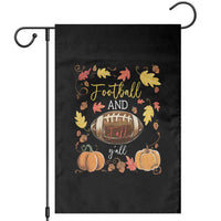 Football And Fall Yall Garden Flag Fall Season American Football - Wonder Print Shop