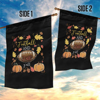 Football And Fall Yall Garden Flag Fall Season American Football - Wonder Print Shop