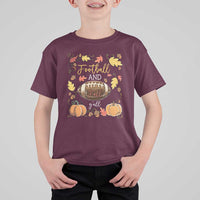 Football And Fall Yall T Shirt For Kid Fall Season American Football - Wonder Print Shop