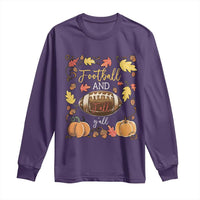 Football And Fall Yall Long Sleeve Shirt Fall Season American Football - Wonder Print Shop
