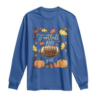 Football And Fall Yall Long Sleeve Shirt Fall Season American Football - Wonder Print Shop