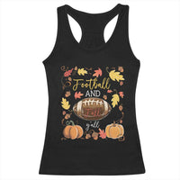 Football And Fall Yall Racerback Tank Top Fall Season American Football - Wonder Print Shop