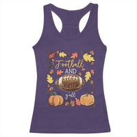 Football And Fall Yall Racerback Tank Top Fall Season American Football - Wonder Print Shop