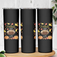 Football And Fall Yall Skinny Tumbler Fall Season American Football - Wonder Print Shop