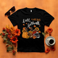 Fall Means Football T Shirt Fall Season American Football Thanksgiving - Wonder Print Shop