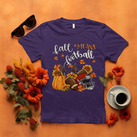 Fall Means Football T Shirt Fall Season American Football Thanksgiving - Wonder Print Shop