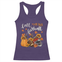 Fall Means Football Racerback Tank Top Fall Season American Football Thanksgiving - Wonder Print Shop