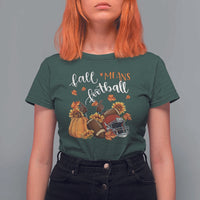 Fall Means Football T Shirt For Women Fall Season American Football Thanksgiving - Wonder Print Shop