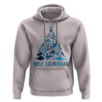 Christmas In Hawaii Hoodie Mele Kalikimala Sea Animals Xmas Tree